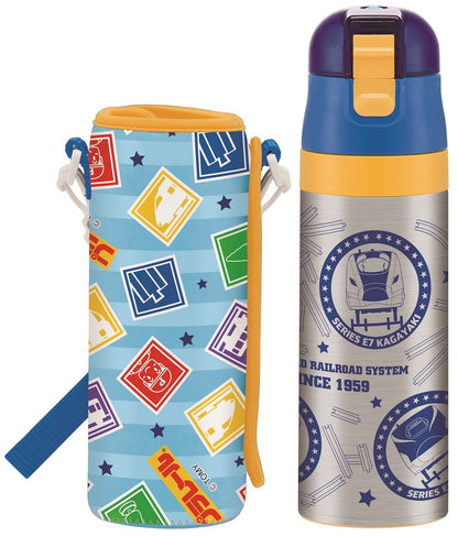 Skater Boys Plarail Stainless Steel Water Bottle 470ml Lightweight Kids-friendly KSDC4-A- Japan Figure Store - #1 Bring To You The Best Japanese Goods