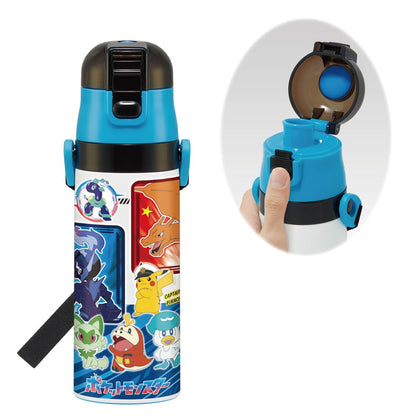 Skater Pokemon Pocket Monsters 470ml Lightweight Stainless Steel Kids Water Bottle SDC4-A- Japan Figure Store - #1 Bring To You The Best Japanese Goods