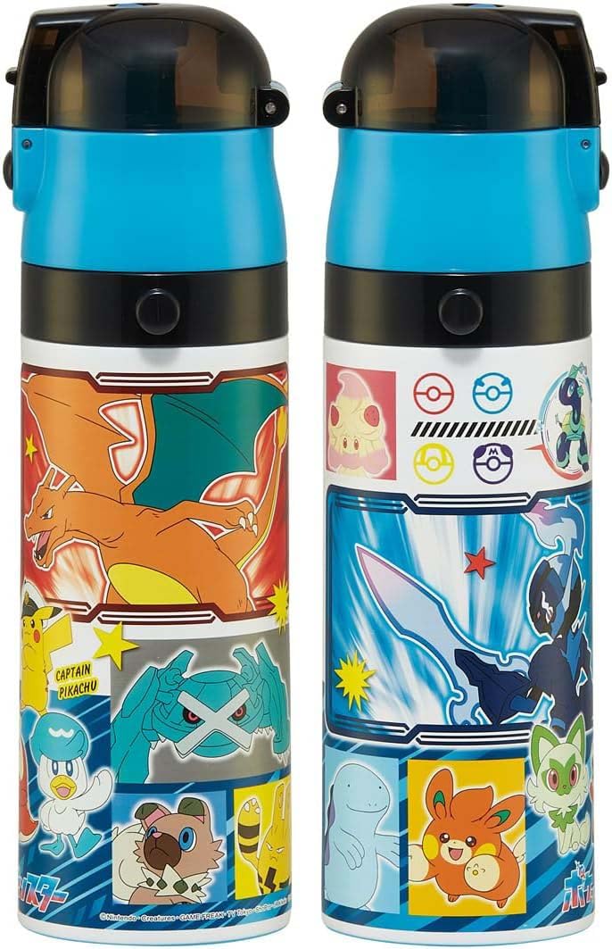 Skater Pokemon Pocket Monsters 470ml Lightweight Stainless Steel Kids Water Bottle SDC4-A- Japan Figure Store - #1 Bring To You The Best Japanese Goods