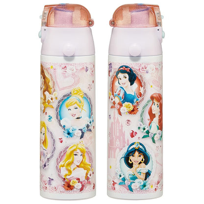 Skater Disney Princess 24 Lightweight Stainless Steel Kids Water Bottle 580ml SDC6N-A- Japan Figure Store - #1 Bring To You The Best Japanese Goods