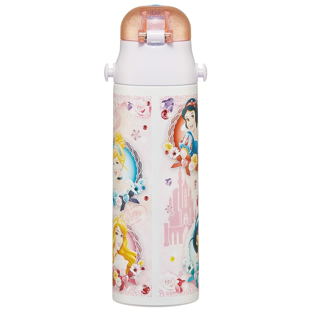 Skater Disney Princess 24 Lightweight Stainless Steel Kids Water Bottle 580ml SDC6N-A- Japan Figure Store - #1 Bring To You The Best Japanese Goods