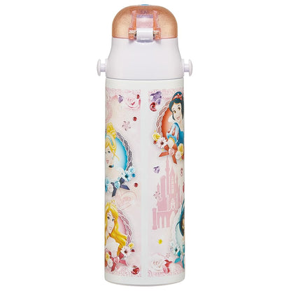 Skater Disney Princess 24 Lightweight Stainless Steel Kids Water Bottle 580ml SDC6N-A- Japan Figure Store - #1 Bring To You The Best Japanese Goods