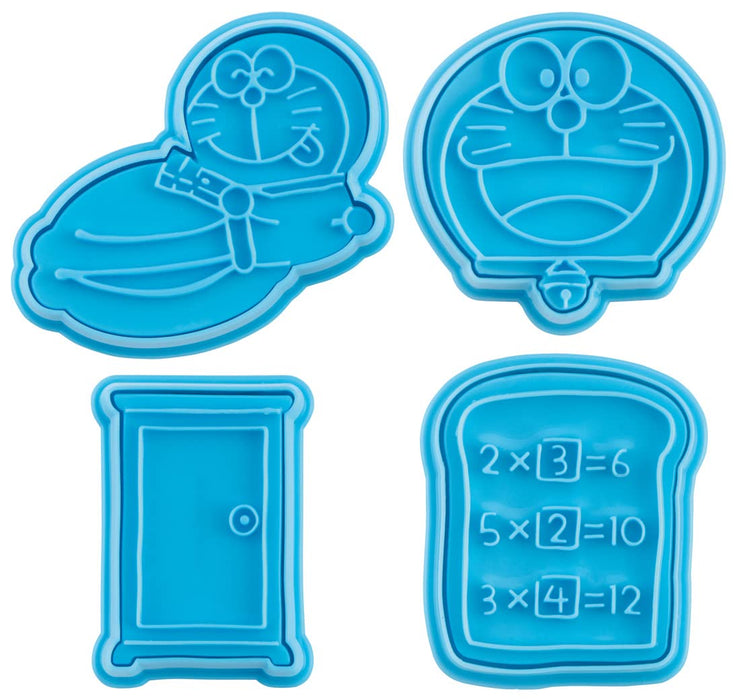 Skater Doraemon Cookie Cutter Set - Bread Stamp Set of 4 Sanrio Branded- Japan Figure Store - #1 Bring To You The Best Japanese Goods