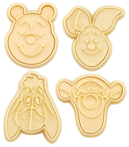 Skater Disney Winnie The Pooh 4-Piece Stamp Cookie Cutter Set CSM1-A- Japan Figure Store - #1 Bring To You The Best Japanese Goods
