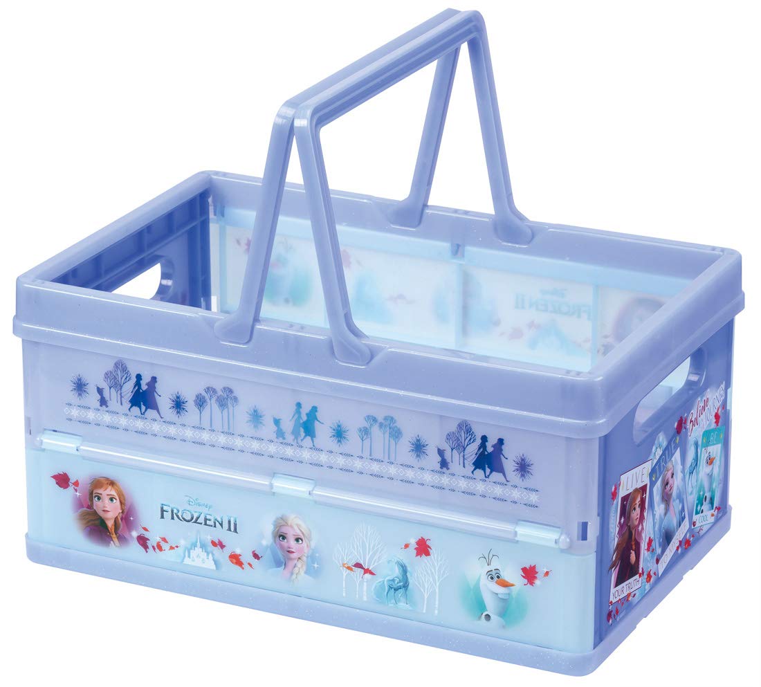 Skater Brand Frozen 2 Foldable Storage Basket Compact Box Case Bwot13- Japan Figure Store - #1 Bring To You The Best Japanese Goods