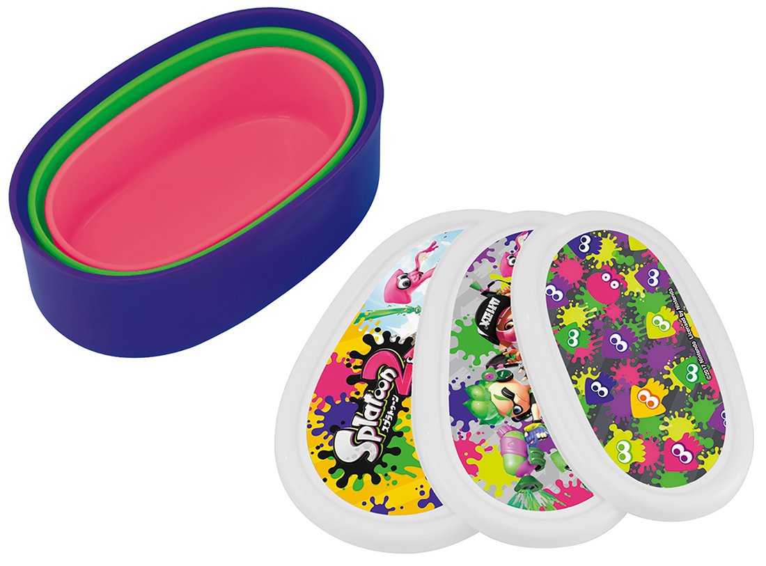 Skater Splatoon 2 Lunch Box Storage Container Set of 3 - Made In Japan- Japan Figure Store - #1 Bring To You The Best Japanese Goods