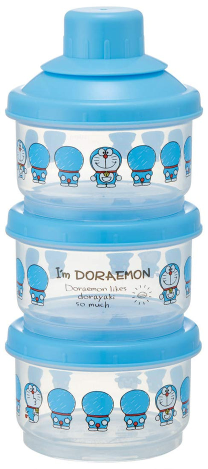 Skater Doraemon 100ml Sanrio Powdered Milk Storage Containers Small - 3 Pack- Japan Figure Store - #1 Bring To You The Best Japanese Goods