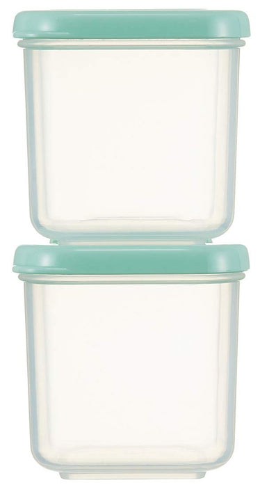 Skater Green 100ml Square Storage Containers Microwave Safe Sealable 4-Pack CCBC4- Japan Figure Store - #1 Bring To You The Best Japanese Goods