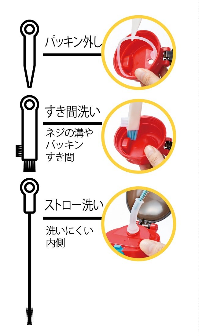 Skater Basic Brst1S - Effective Straw Bottle Cleaning Brush- Japan Figure Store - #1 Bring To You The Best Japanese Goods