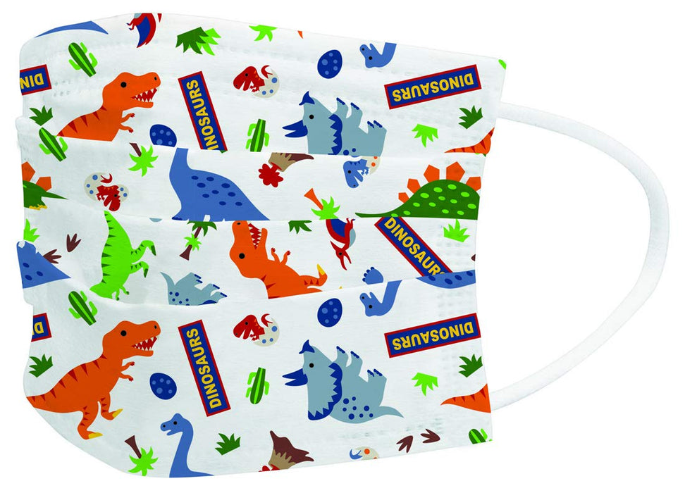 Skater Dinosaur Themed Three-Ply Nonwoven Children's Mask Box of 25- Japan Figure Store - #1 Bring To You The Best Japanese Goods