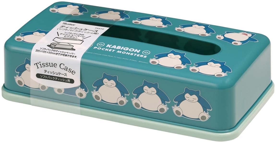 Skater Pokemon Snorlax 23 Tsst0-A Tissue Paper Stocker for Soft Packs- Japan Figure Store - #1 Bring To You The Best Japanese Goods