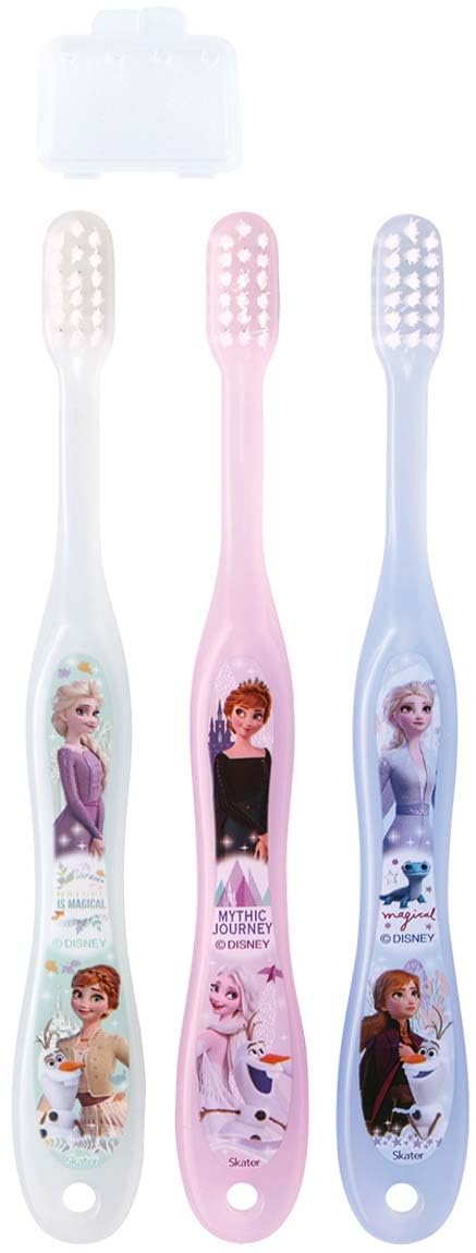 Skater Disney Frozen Soft Toothbrush Set for Preschoolers (3-5 Years) 14cm 3-Piece- Japan Figure Store - #1 Bring To You The Best Japanese Goods