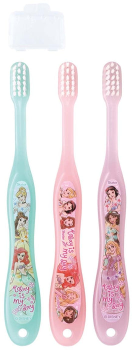 Skater Disney Princess Toothbrush Set Soft 14cm for Preschoolers 3-5 Years 3-Piece- Japan Figure Store - #1 Bring To You The Best Japanese Goods