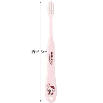 Skater Hello Kitty Soft Toothbrush Set 15.5cm Perfect for 6-12 Years Old 3 Pieces- Japan Figure Store - #1 Bring To You The Best Japanese Goods