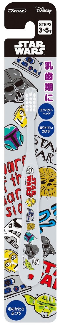 Skater Star Wars 14cm Toothbrush for Preschoolers (3-5 Years) with Normal Bristle Hardness- Japan Figure Store - #1 Bring To You The Best Japanese Goods