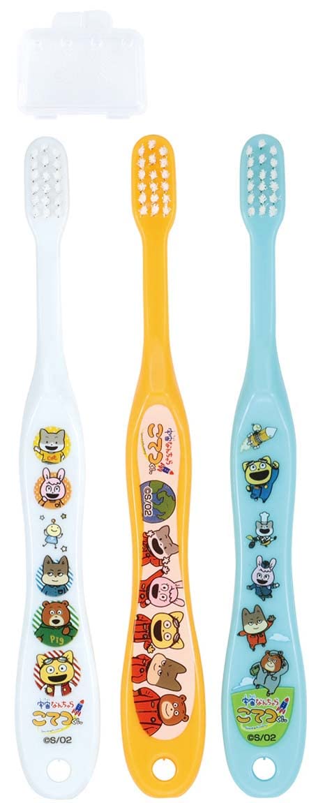Skater Soft Toothbrushes 14cm for Preschoolers 3-5 Years Space Theme 3 Pack TB5ST-A- Japan Figure Store - #1 Bring To You The Best Japanese Goods