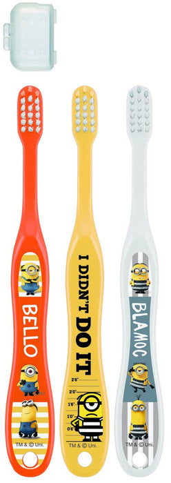 Skater Minions Toothbrush Set for Age 3-5 Preschoolers Normal Bristles 3 Pack- Japan Figure Store - #1 Bring To You The Best Japanese Goods