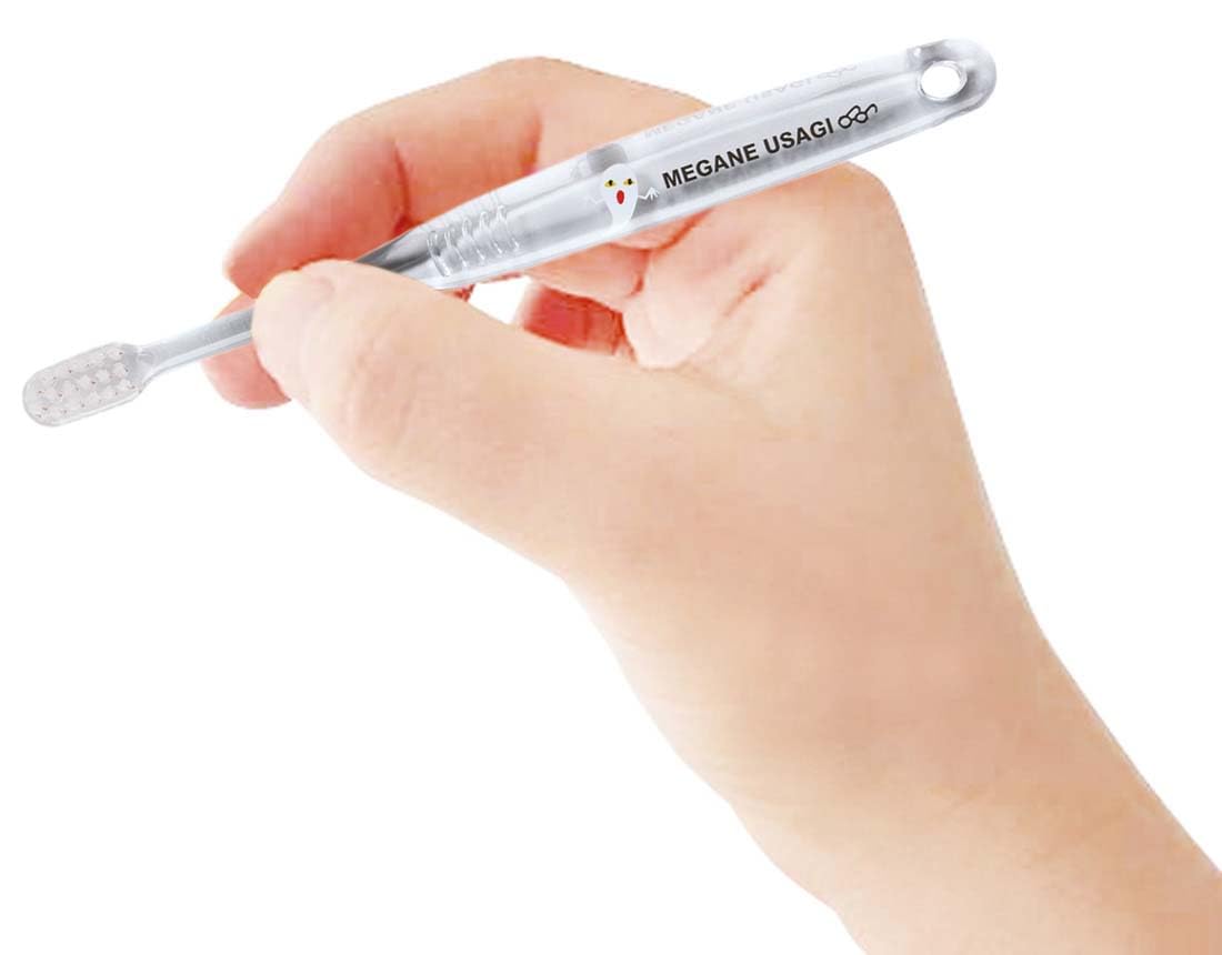 Skater Soft Clear Toothbrush for Preschoolers Ages 3-5 Glasses Rabbit Design 3 Pieces- Japan Figure Store - #1 Bring To You The Best Japanese Goods