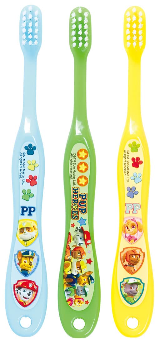 Skater Paw Patrol Soft Toothbrush 14cm Pack of 3 for Age 3-5 Preschoolers- Japan Figure Store - #1 Bring To You The Best Japanese Goods