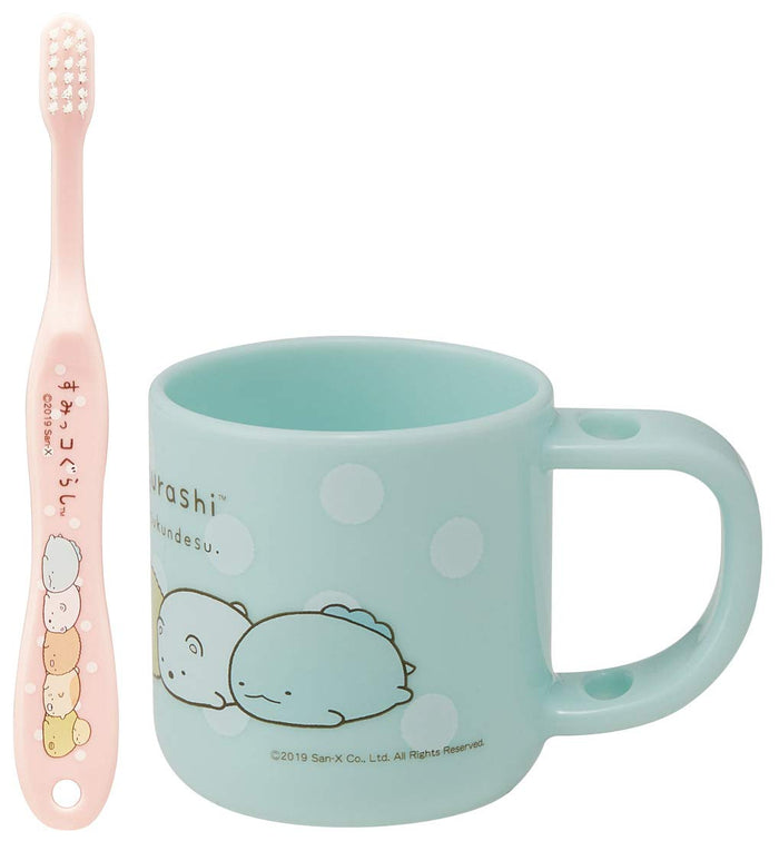 Skater Sumikko Gurashi Toothbrush Set with Cup & Stand for Kids 180ml 14.5cm- Japan Figure Store - #1 Bring To You The Best Japanese Goods