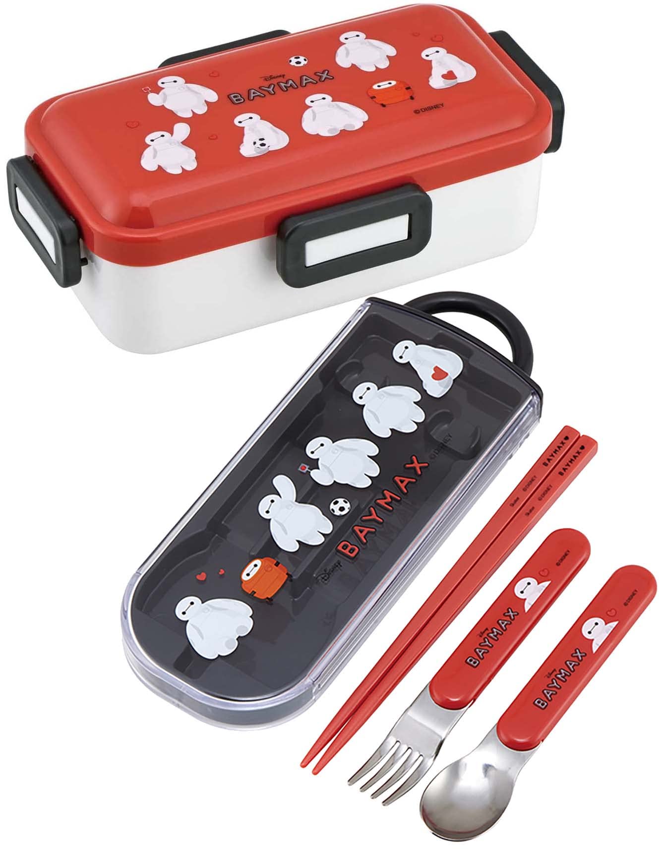 Skater Baymax Kids Trio Set - Antibacterial Chopsticks Spoon & Fork Made In Japan- Japan Figure Store - #1 Bring To You The Best Japanese Goods