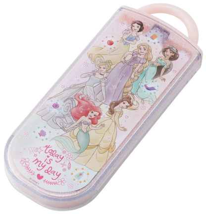 Skater Disney Princess Trio Set - Kids Girls Antibacterial Chopsticks Spoon Fork - Made in Japan- Japan Figure Store - #1 Bring To You The Best Japanese Goods