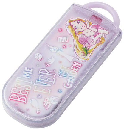 Skater Trio Set Disney Rapzel Kids Girls Antibacterial Cutlery Chopsticks Spoon Fork Made in Japan- Japan Figure Store - #1 Bring To You The Best Japanese Goods