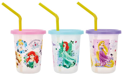 Skater Disney Princess 21 Tumbler with Straw Set of 3 Made in Japan 230ml- Japan Figure Store - #1 Bring To You The Best Japanese Goods