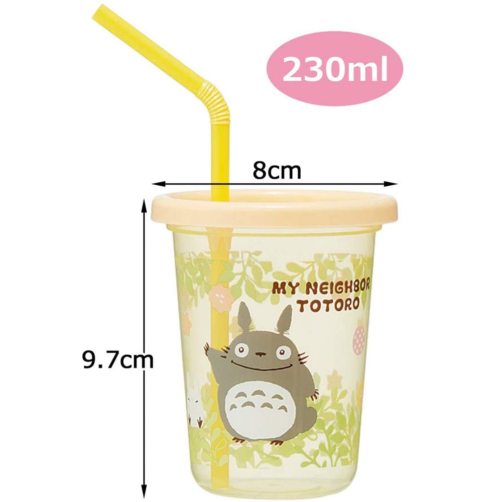 Skater Totoro Plants 230ml Tumbler with Straw 3-Piece Set Made in Japan- Japan Figure Store - #1 Bring To You The Best Japanese Goods