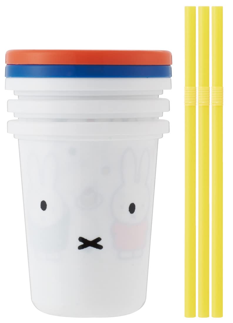 Skater Miffy 21 Tumbler with Straw 320ml Made in Japan - Skater Sih3St-A- Japan Figure Store - #1 Bring To You The Best Japanese Goods