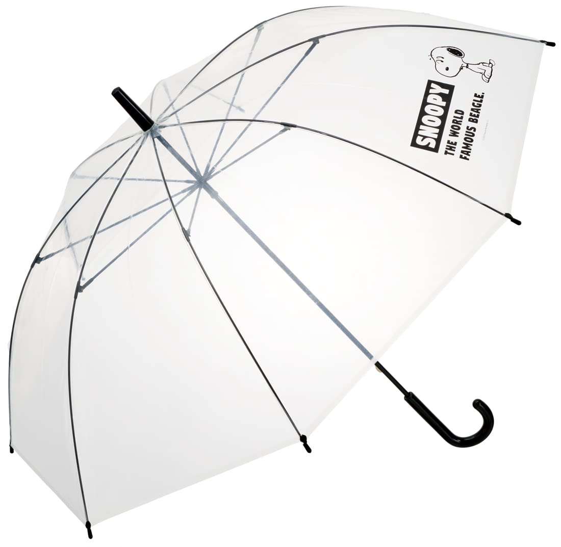 Skater Long Vinyl Umbrella 60cm with Snoopy Logo - Model UBV1N-A- Japan Figure Store - #1 Bring To You The Best Japanese Goods