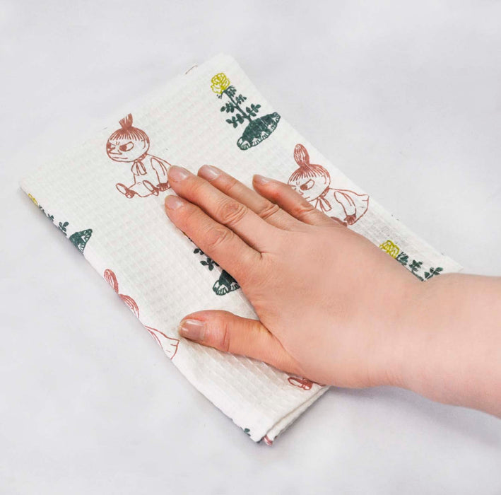 Skater Moomin Waffle Dough Dish Cloths 3 Pieces 31X41cm - Kfwc3-A Set- Japan Figure Store - #1 Bring To You The Best Japanese Goods