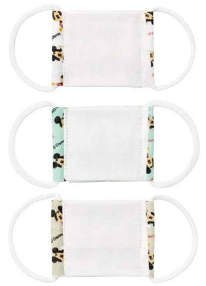 Skater Disney Mickey Mouse Antibacterial Gauze Masks for Babies 2-4 Years Pack of 3- Japan Figure Store - #1 Bring To You The Best Japanese Goods