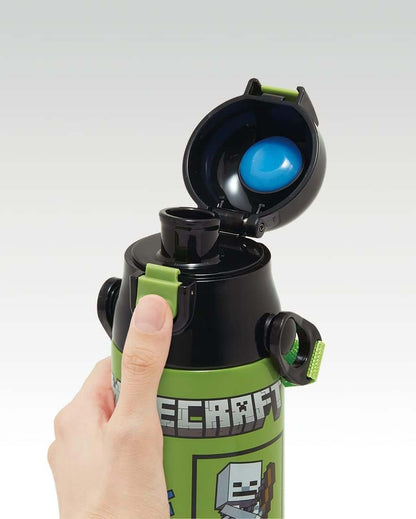 Skater Direct Drinking Stainless Steel Sports Water Bottle Minecraft 580ml- Japan Figure Store - #1 Bring To You The Best Japanese Goods