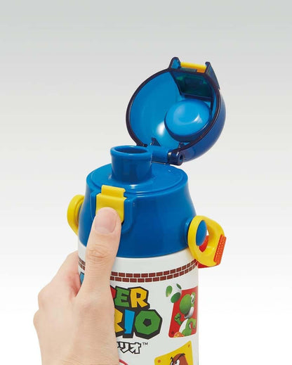 Skater Stainless Steel Super Mario Sports Water Bottle Direct Drinking 580ml- Japan Figure Store - #1 Bring To You The Best Japanese Goods