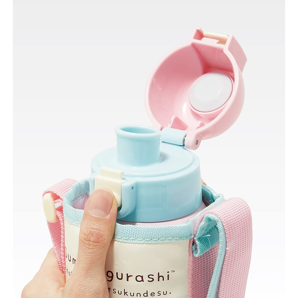 Skater Stainless Steel 600ml Kids Water Bottle Sumikko Gurashi Design with Cover- Japan Figure Store - #1 Bring To You The Best Japanese Goods