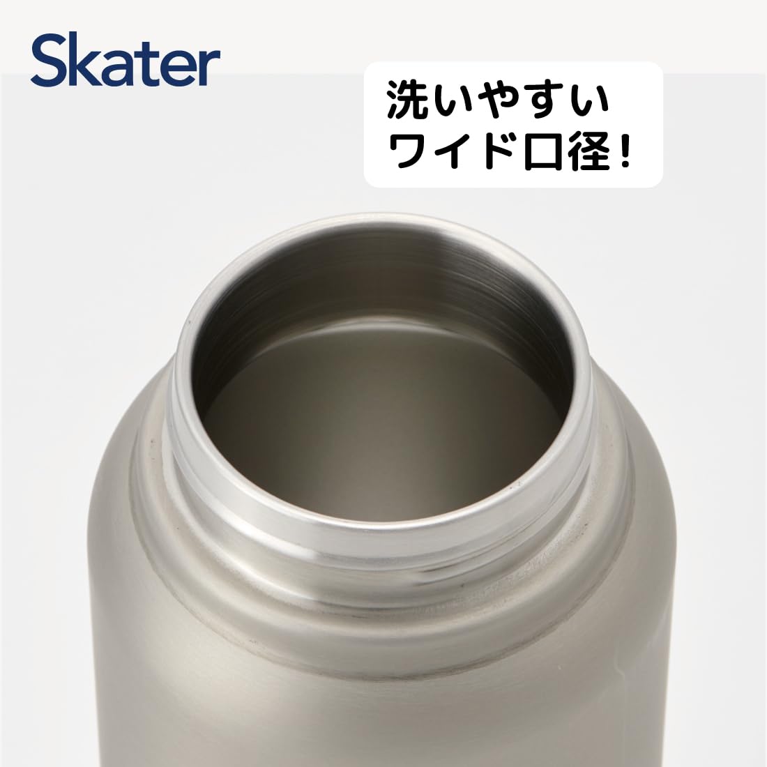Skater 1000ml Stainless Steel Water Bottle Silver Direct Drinking Thermal Insulated Mug with Screw Handle- Japan Figure Store - #1 Bring To You The Best Japanese Goods