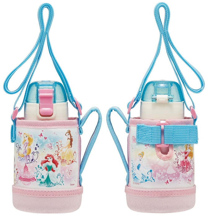 Skater Disney Princess 400ml Water Bottle for Kids with Cover Girls Edition Kstch4-A- Japan Figure Store - #1 Bring To You The Best Japanese Goods
