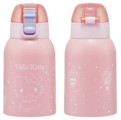 Skater Hello Kitty Sweets Children's 400ml Water Bottle with Cover - Sanrio Kstch4-A- Japan Figure Store - #1 Bring To You The Best Japanese Goods