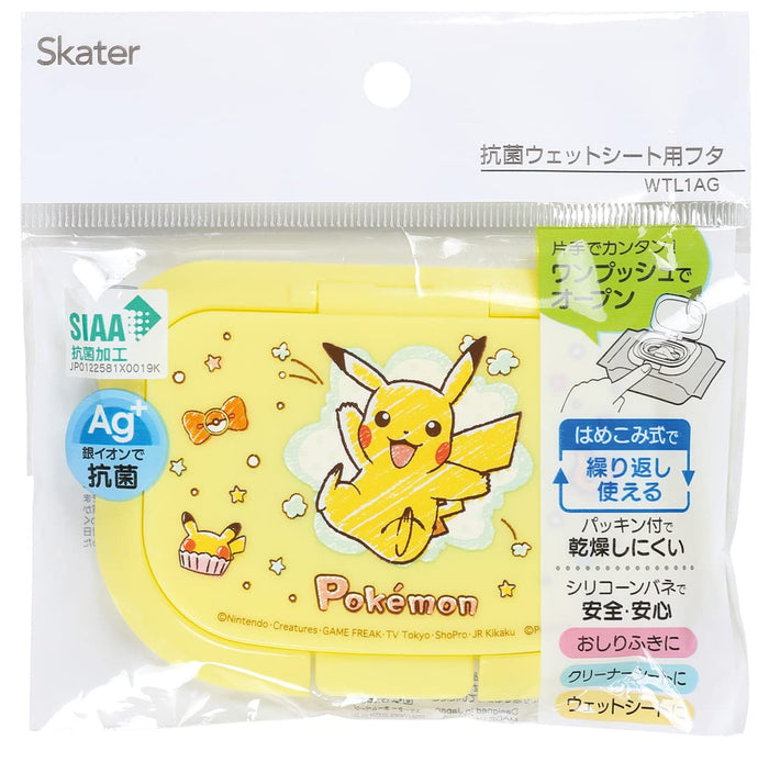 Skater Wet Wipes Lid Cover Skater Hand Wipes Lid - Pokemon Design Wtl1Ag-A- Japan Figure Store - #1 Bring To You The Best Japanese Goods
