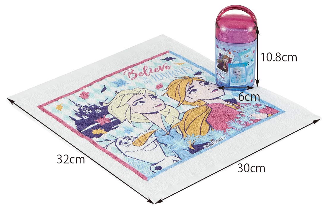 Disney Frozen 2 Skater Wet Towel Set with Case 32 X 30.5 cm- Japan Figure Store - #1 Bring To You The Best Japanese Goods