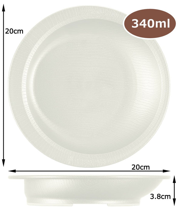 Skater Cream Easy Scooping Plate Wood Grain Made In Japan - Npls2- Japan Figure Store - #1 Bring To You The Best Japanese Goods