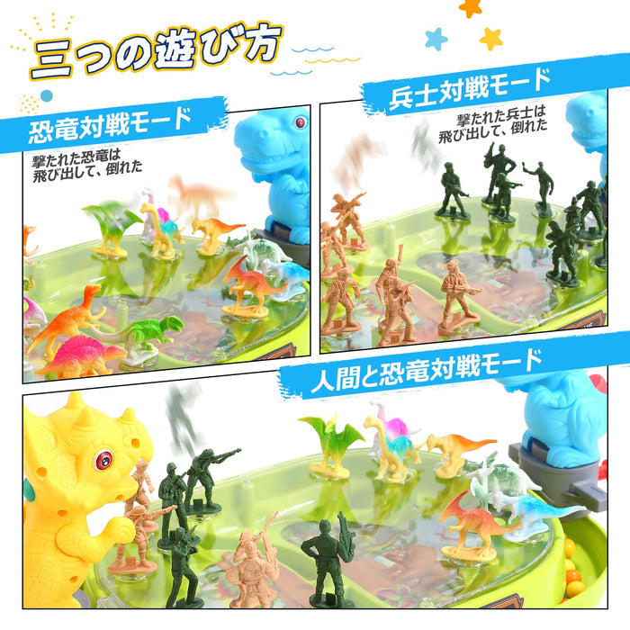 Skirfy 3-In-1 Educational Board Game for Kids with Dinosaurs and Soldiers- Japan Figure Store - #1 Bring To You The Best Japanese Goods