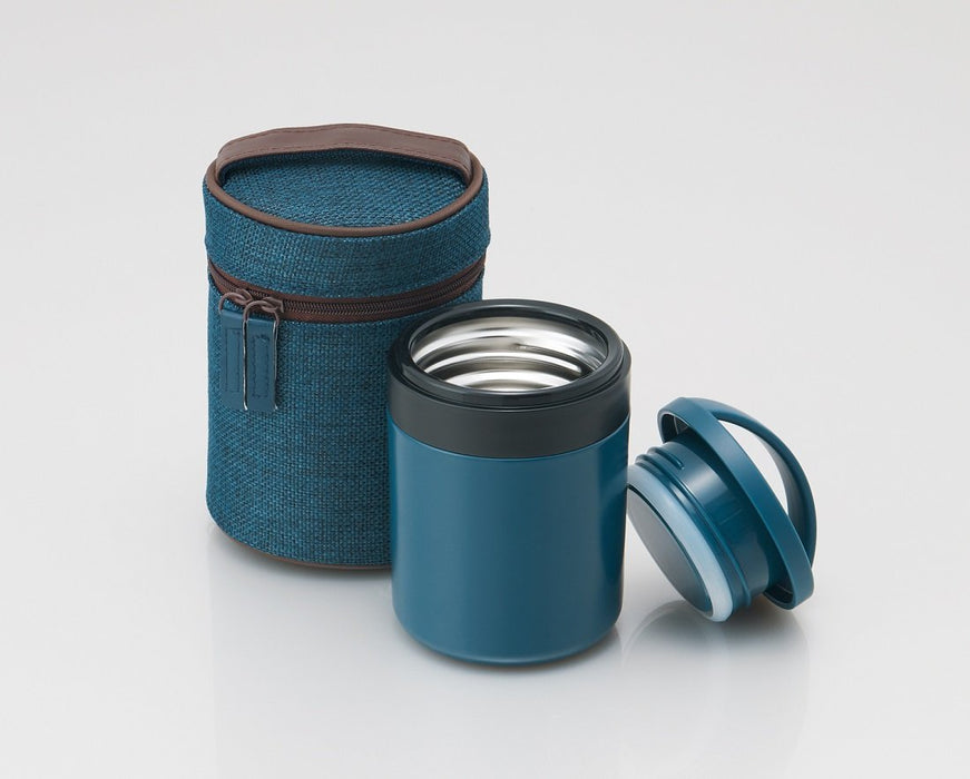 Skater Modern Japanese Insulated Soup Jar 300ml Cold Soup Pot Indigo - Ljfc3- Japan Figure Store - #1 Bring To You The Best Japanese Goods