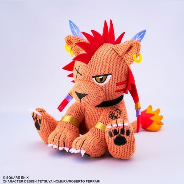 Square Enix Final Fantasy VII Remake Red XIII Amigurumi Plush Doll Japan- Japan Figure Store - #1 Bring To You The Best Japanese Goods