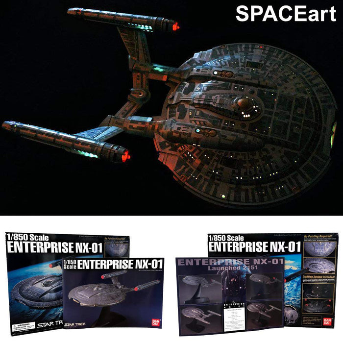 Herds Star Trek Enterprise Nx-01 1/850 Scale Pre-Painted Model by Bandai- Japan Figure Store - #1 Bring To You The Best Japanese Goods
