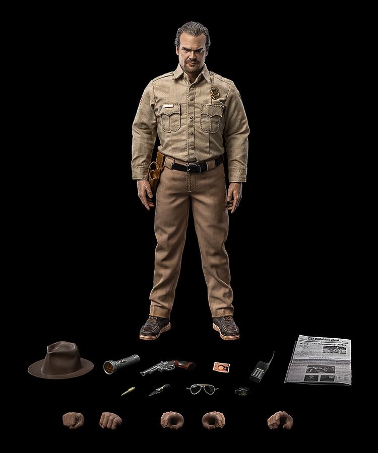 Threezero Stranger Things 1/6 Scale Jim Hopper Action Figure Season 1- Japan Figure Store - #1 Bring To You The Best Japanese Goods