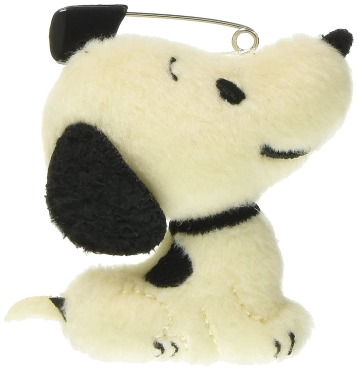 Sekiguchi Vintage 1950s Snoopy Sitting Stuffed Animal Badge- Japan Figure Store - #1 Bring To You The Best Japanese Goods