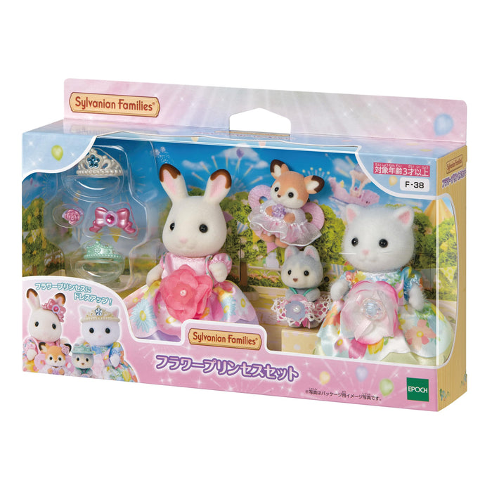 Epoch Sylvanian Families Flower Princess Set F-38 Dollhouse Toy Ages 3+- Japan Figure Store - #1 Bring To You The Best Japanese Goods