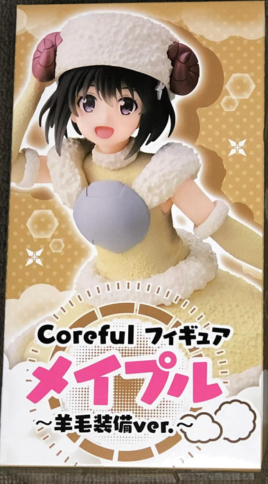 Figurine Taito I Dont Like Pain Defense Maple Coreful, version armure en laine.